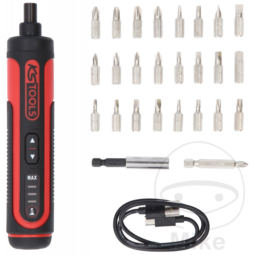 KS Tools akumulátor BIT tyčový šroubovák sada 27dílná