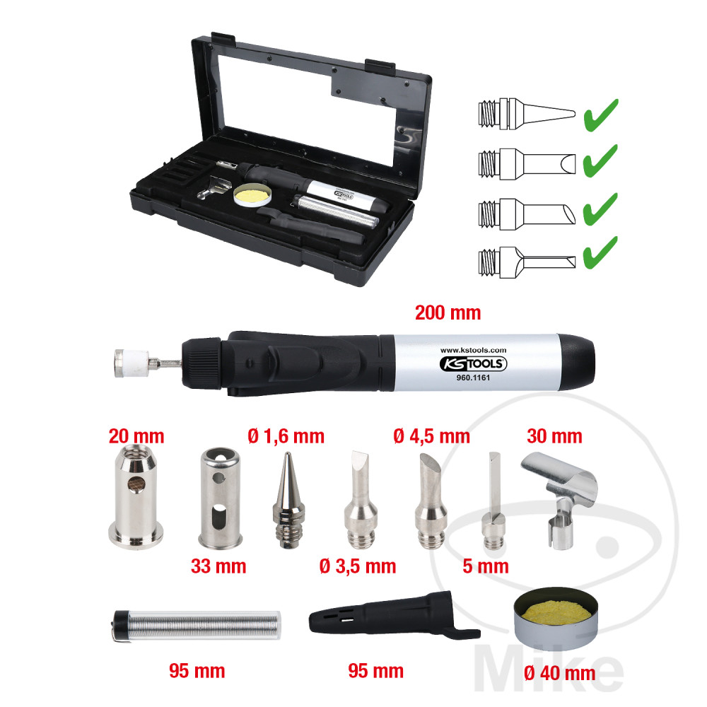 KS Tools pájecí sada MIKRO 11 dílná Gas 5575070