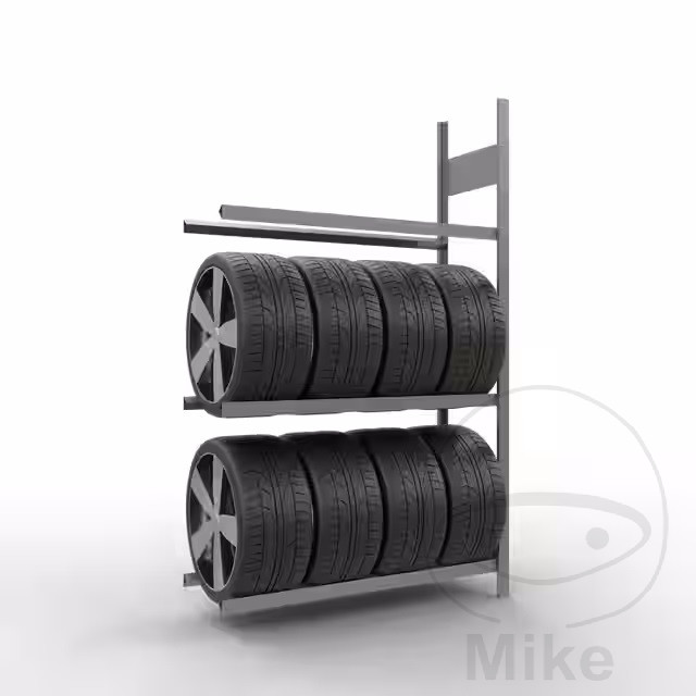 Kleck regál na pneumatiky 3 úrovně. přístavbové pole 2000X1210X436 mm pozinkovaný