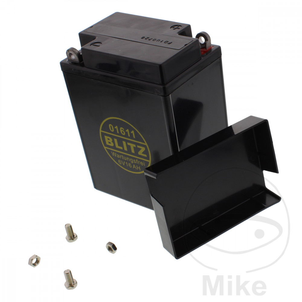Levně Blitz motocyklový akumulátor 01611 Gel černý 6V s víkem Blitz BMW R 51 38-40, R 66 38-41, R 71 38-41