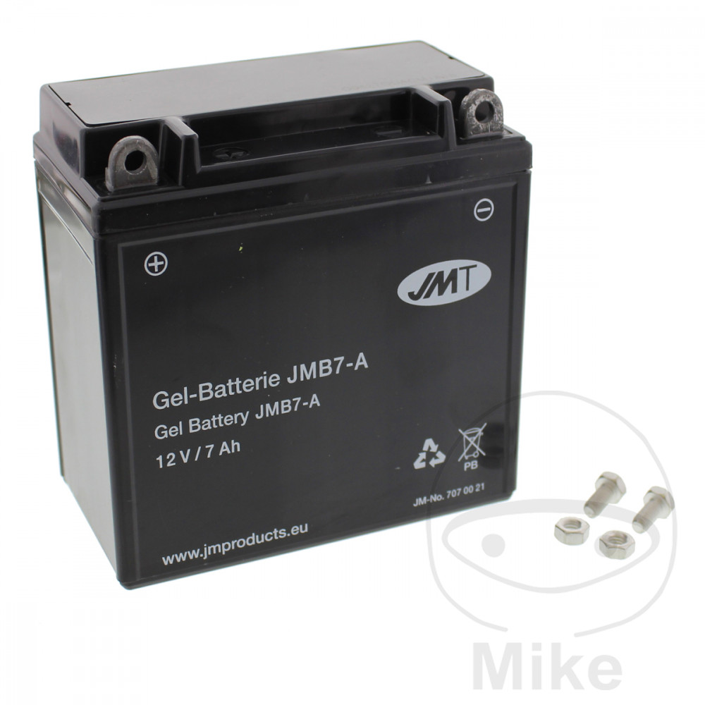 Levně JMT motocyklový akumulátor YB7-A Gel JMT Yuasa 7070592 3505 6ON 0067 GENERIC WORX 125 12-13, HARLEY DAVIDSON FX 1200 SUPER GLIDE SHOVELHEAD 71-78,
