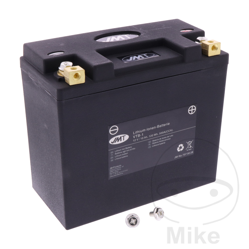 Levně JMT motocyklový akumulátor VTB-1 V-Twin JMT Lithium-iontová BUELL S3 1200 THUNDERBOLT 97-98, S3 1200 IE THUNDERBOLT 99, S3T 1200 THUNDERBOLT 97-98,
