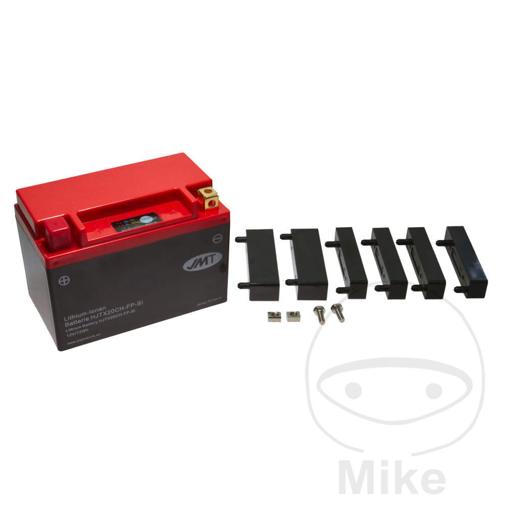 Levně JMT motocyklový akumulátor HJTX20CH-FP JMT Lithium-iontová s ukazatelem BMW K 1600 GT ABS 17-19, K 1600 GT SE ABS 20, K 1600 GT ABS DTC ESA 20-25,