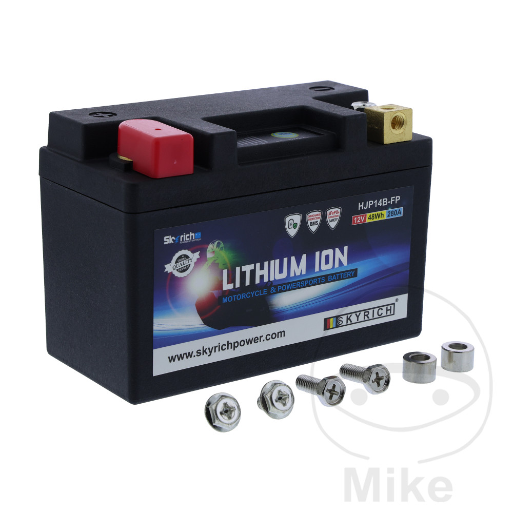 Levně Skyrich motocyklový akumulátor LTM14B SKY Lithium-iontová s ukazatelem a ochranou proti přebíjení ADLY/HER CHEE/HERKULES CROSSROAD 220 SENTINEL 06-10,