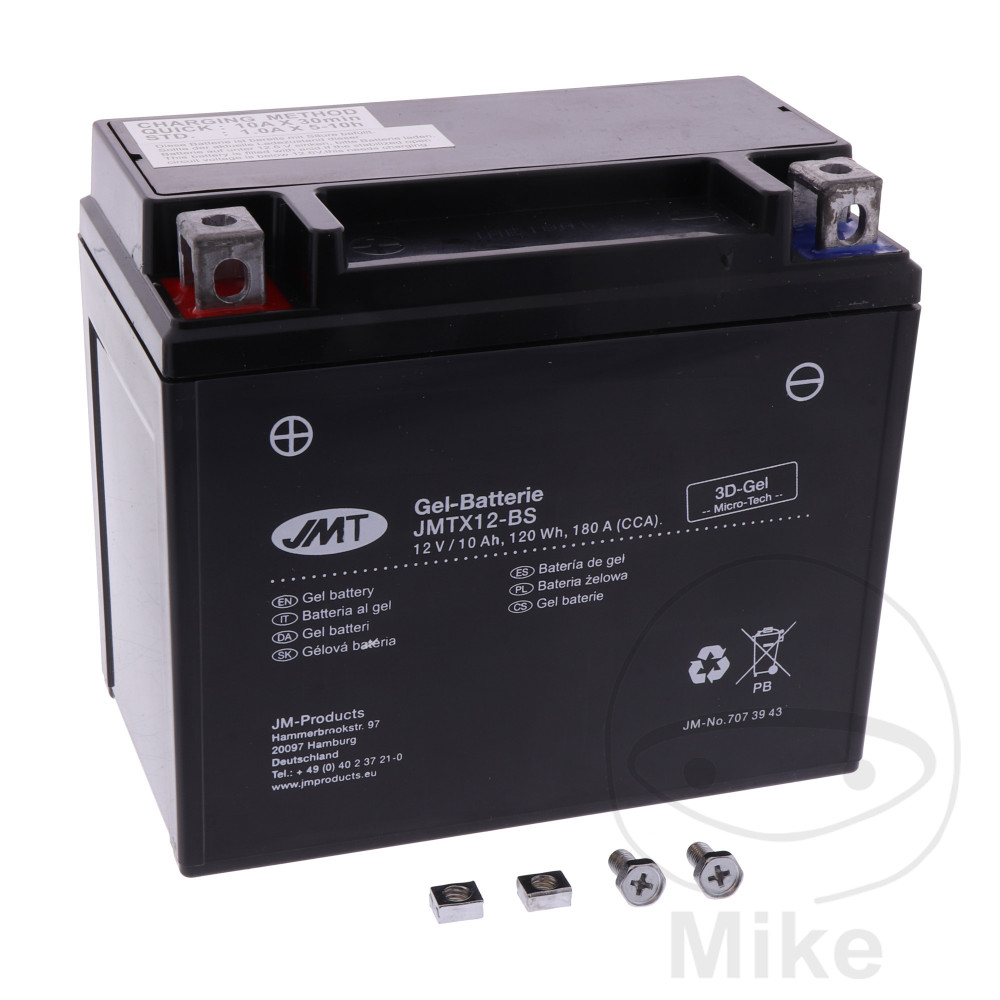 Levně JMT motocyklový akumulátor YTX12-BS Gel JMT Yuasa 7070691 3661 6ON 9171 ADLY/HER CHEE/HERKULES CANYON 280 07-13, CHEE/HERKULES CANYON 320 22 PALCŮ