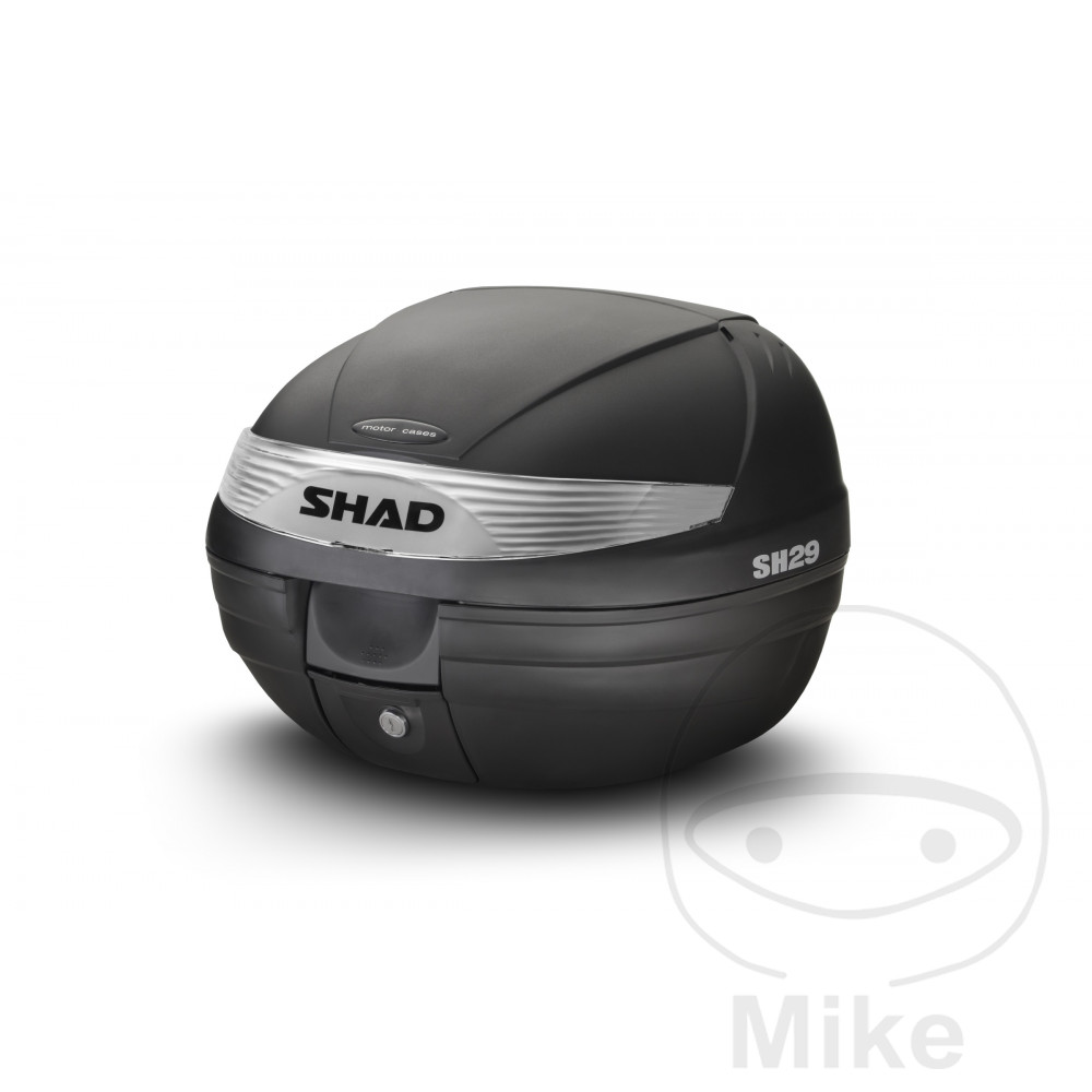 Shad horní kufr černý 29 litrů Shad SH29 s platem APRILIA ARRECIFE 125 04-06, ARRECIFE 200 04-06, ARRECIFE 250 04-06, ATLANTIC 125 IE 12-13, ATLANTIC 125 03-12, ATLANTIC 200 04-05, ATLANTIC 250 04-06...