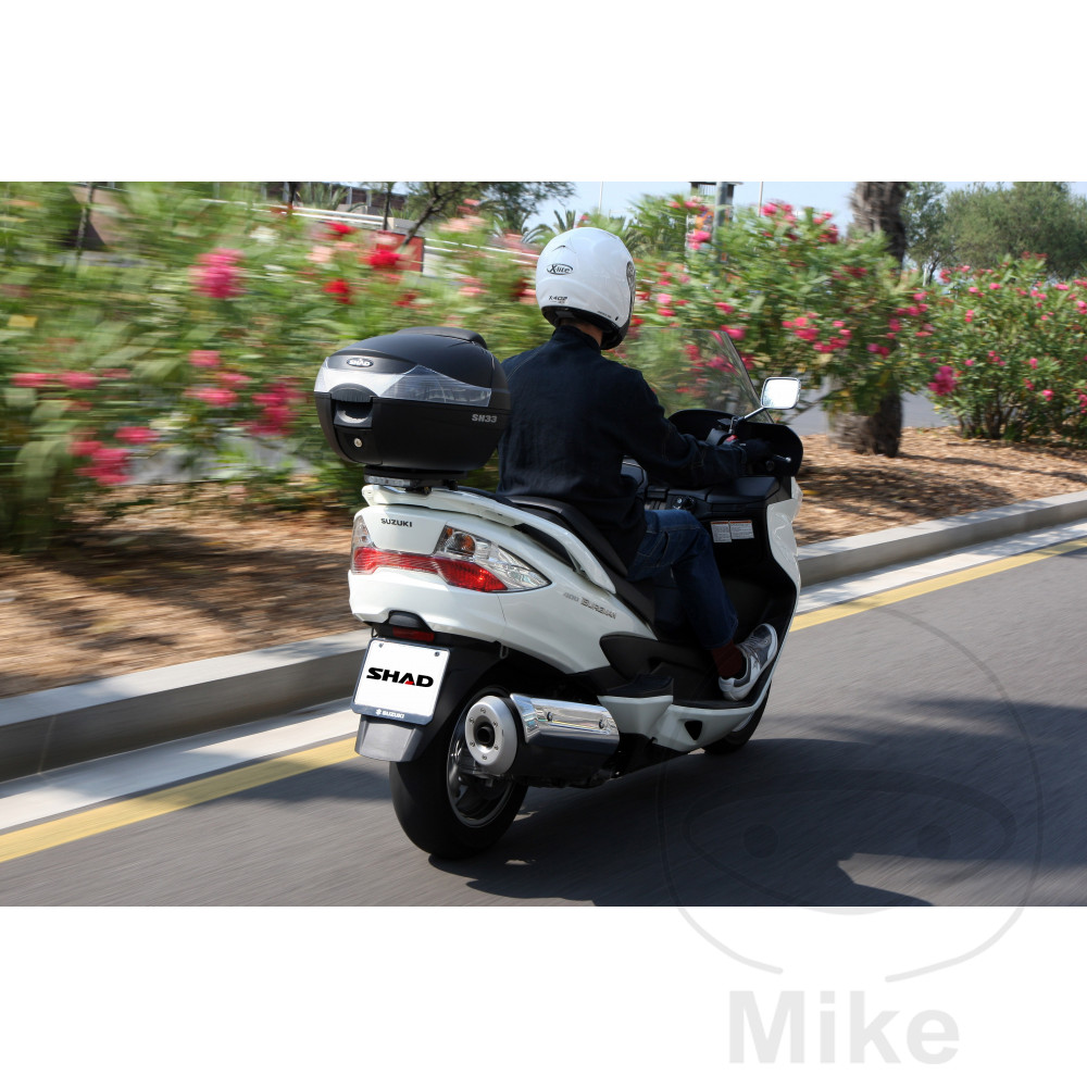 Shad TOPCASE černá 33L SHAD SH33 s TR PLATTE APRILIA ARRECIFE 125 04-06, ARRECIFE 200 04-06, ARRECIFE 250 04-06, ATLANTIC 125 IE 12-13, ATLANTIC 125