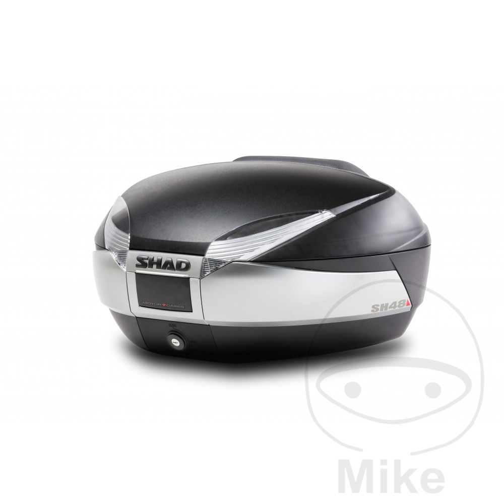 Shad horní kufr černý titan 48 litrů Shad SH48 s platem APRILIA ARRECIFE 125 04-06, ARRECIFE 200 04-06, ARRECIFE 250 04-06, ATLANTIC 125 IE 12-13, ATLANTIC 125 03-12, ATLANTIC 200 04-05, ATLANTIC 250 04-06...