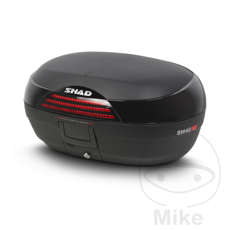 Shad horní kufr černý 46 litrů Shad SH46 s platem APRILIA ARRECIFE 125 04-06, ARRECIFE 200 04-06, ARRECIFE 250 04-06, ATLANTIC 125 IE 12-13, ATLANTIC 125 03-12, ATLANTIC 200 04-05, ATLANTIC 250 04-06...
