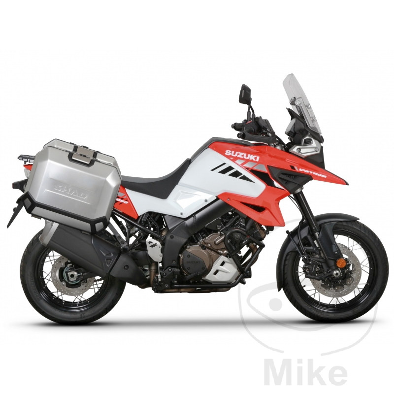 Shad držák bočních kufrů Shad pro 4P System SUZUKI DL 1000 A V-STROM ABS 14-20, DL 1000 A V-STROM BIG ABS 14, DL 1000 XTA V-STROM ABS 17-19, DL 1000 XTA V-STROM ABS SPEICHENRAD 20, DL 1050 RQ V-STROM ABS GUSSRAD 20-22, DL 1050 XT RC V-STROM ABS SPEICHENRA
