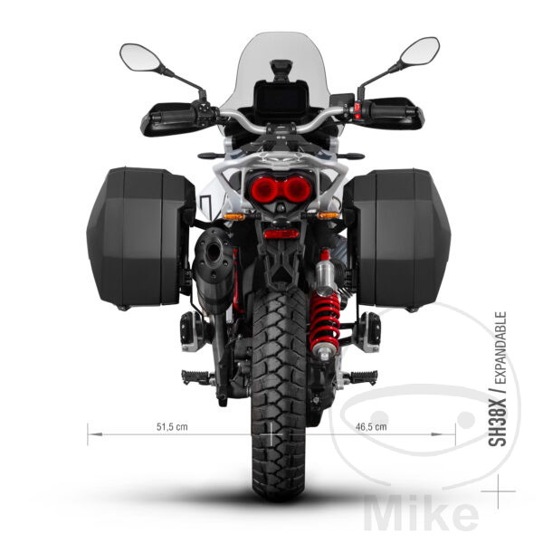 Shad držák bočních kufrů pro 3P SYSTEM MOTO GUZZI V85 850 TT  ABS 24-25, GUZZI V85 850 TT EVOCATIVE ABS 23-24, GUZZI V85 850 TT GUARDIA D ONORE ABS 23-24, GUZZI V85 850 TT STRADA ABS 24-25, GUZZI V85 850 TT TRAVEL ABS 24-25