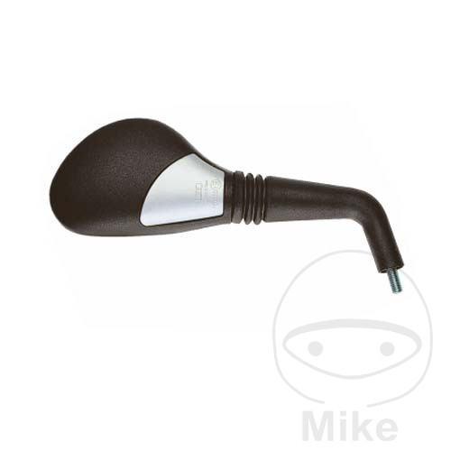 Levně BM Busch & Müller zrcátko oválné černé/stříbrné pravé MBK YQ 50 NITRO 98-06, YQ 50 NITRO NAKED 05-06, YQ 50 F1 NITRO ASSISTANCE 98-01, YQ 50 L NITRO