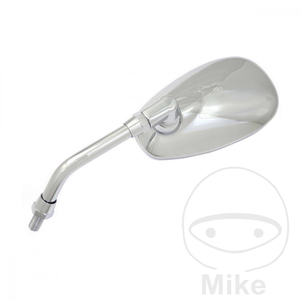 Levně JMP zrcátko chrom levé SYM FIDDLE 50 2T 03-07, HUSKY 125 96-05, YAMAHA VMX-12 1200 N VMAX 85-87, VMX-12 1200 NC VMAX 85-87, VMX-12 1200 U VMAX 88-89,
