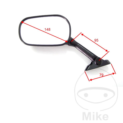 Levně JMP zrcátko černé pravé SUZUKI GSX-R 600 02-03, GSX-R 600 U1 02, GSX-R 600 U2 02-03, GSX-R 750 02-03, GSX-R 750 U1 02-03, GSX-R 1000 02, GSX-R 1000 U1