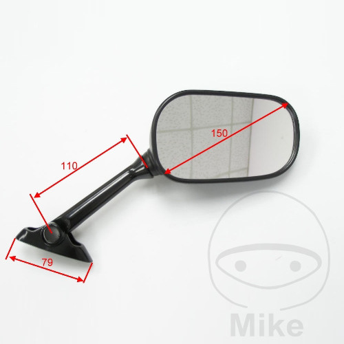 Levně JMP zrcátko černé levé SUZUKI GSX-R 1000 03-04, SV 650 S 03-16, SV 650 SU 03-10, SV 650 SA ABS 07-10, SV 650 SUA ABS 07-08, SV 1000 S 03-07, SV 1000