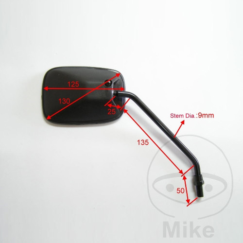 Levně JMP zrcátko černé levé+pravé HONDA MBX 50 SD 85-88, MBX 80 SW 82-83, MBX 80 SWD 82-87, MBX 80 SW2 82-87