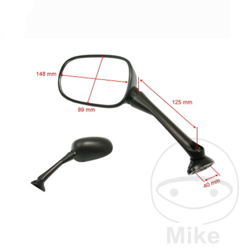 JMP zrcátko černé levé HONDA CBF 600 S 06-10, CBF 600 SA ABS 06-13, CBF 1000 06-10, CBF 1000 A ABS 06-12, CBF 1000 F 10-14, CBF 1000 FA ABS 10-16