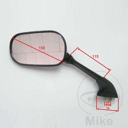 Levně JMP zrcátko černé pravé YAMAHA YZF-R1 1000 SP 06, YZF-R1 1000 04-06