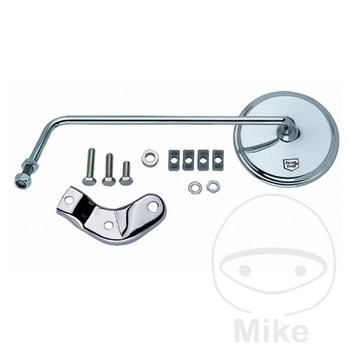 Levně BM Busch & Müller zrcátko kulaté chrom levé VESPA PX 200 E GS GRAND SPORT 88-95, PX 200 E GS GRAND SPORT E-START 88-98, PX 200 E LUSSO 83-95, PX 200 E