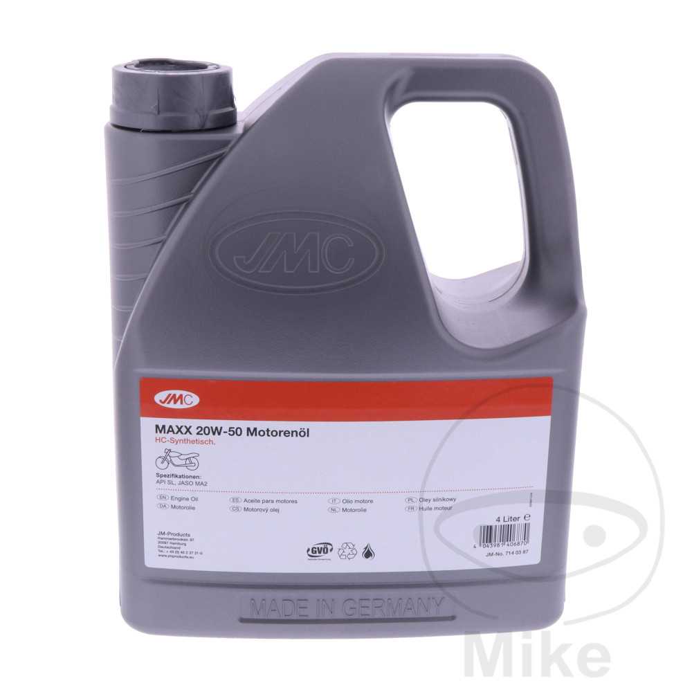 JMC oil 20W50 4T 4 lit. JMC Maxx HC-synthetic TWIN