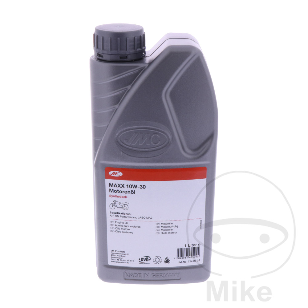 JMC engine oil 10W30 4T 1L JMC MAXX fully synthetic