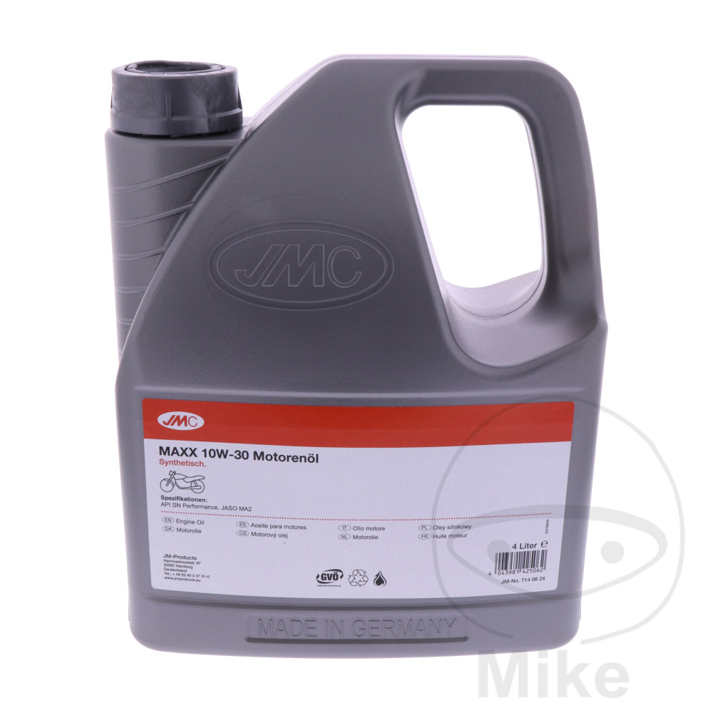 JMC engine oil 10W30 4T 4L JMC MAXX fully synthetic