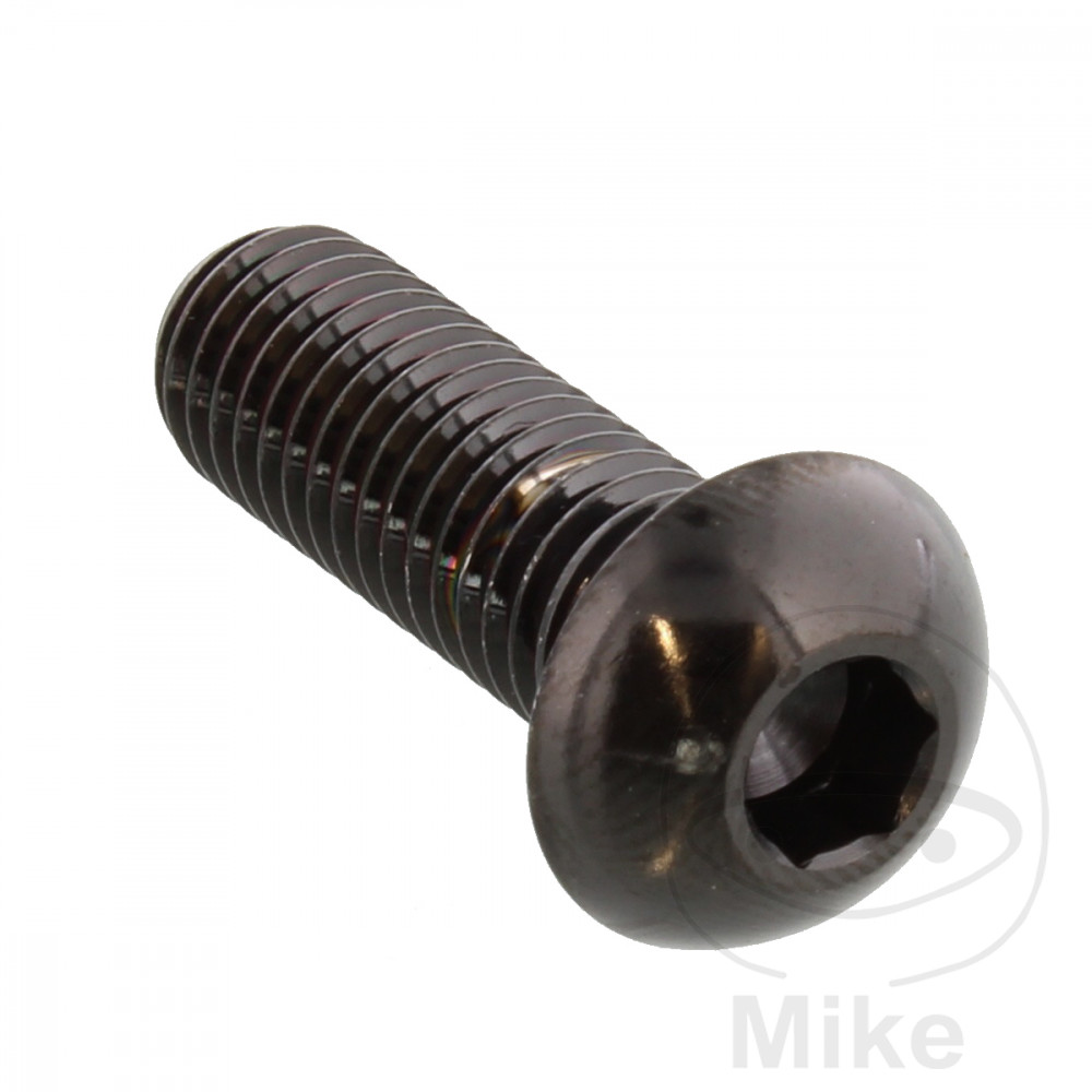 JMP šroub brzdového kotouče Bolt M8X1.25 mm 25 mm nerez V4A černá barva BMW C1 125 00-04, C1 125 ABS 00-04, C1 200 01-04, C1 200 ABS 01-04, F 800 800 S 06-10, F 800 800 S ABS 07-10, F 800 800 ST 06-12...