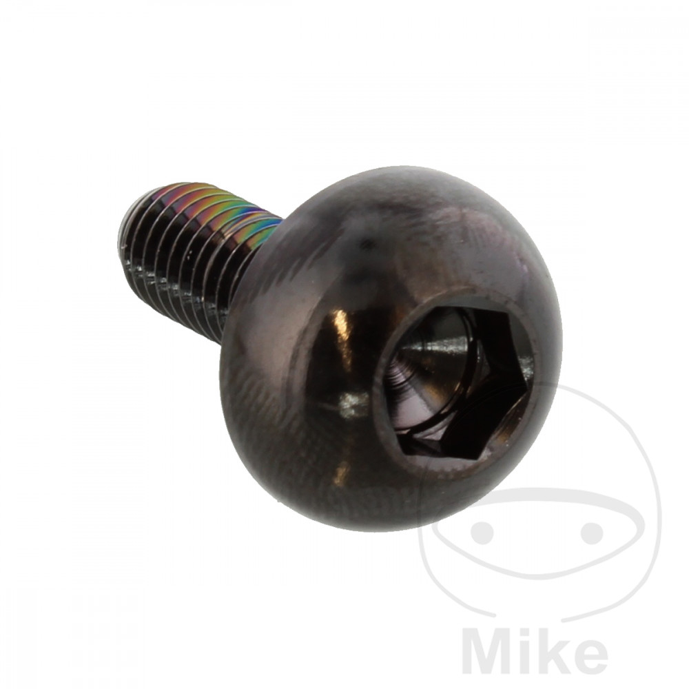 JMP šroub brzdového kotouče Bolt M6X1.00 mm 17 mm nerez V4A černá barva HONDA CB 600 F HORNET 98-15, CB 600 S F2 HORNET S 00-03, CB 600 FA HORNET ABS 07-15, CB 900 F HORNET 02-06, CB 1000 R 08-16, CB 1000 RA ABS 08-16, CB 1100 SF X-11 00-03...
