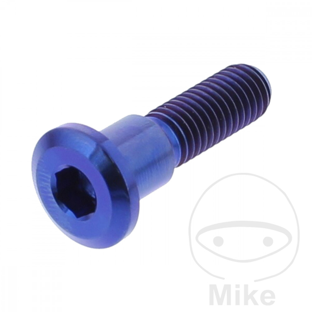 JMP šroub brzdového kotouče Bolt M8X1.25 mm 33 mm Titan modrý SUZUKI GS 500 EU 89-00, GS 500 EUZ 89, GS 500 E 79-00, GS 500 EZ 89, GS 500 01-06, GS 500 U 01-06, GS 500 F 04-06...