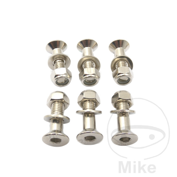 JMP šrouby rozety sada M8X1.25 30 mm pozink APRILIA MXV 450 08-15, RXV 450 06-15, RXV 550 06-13, SXV 450 06-13, SXV 550 06-15, HM-MOTO CRE-F 450 X 10-13, HONDA COTA 300 RR MONTESA REPLICA ROAD LEGAL 2ED 19...