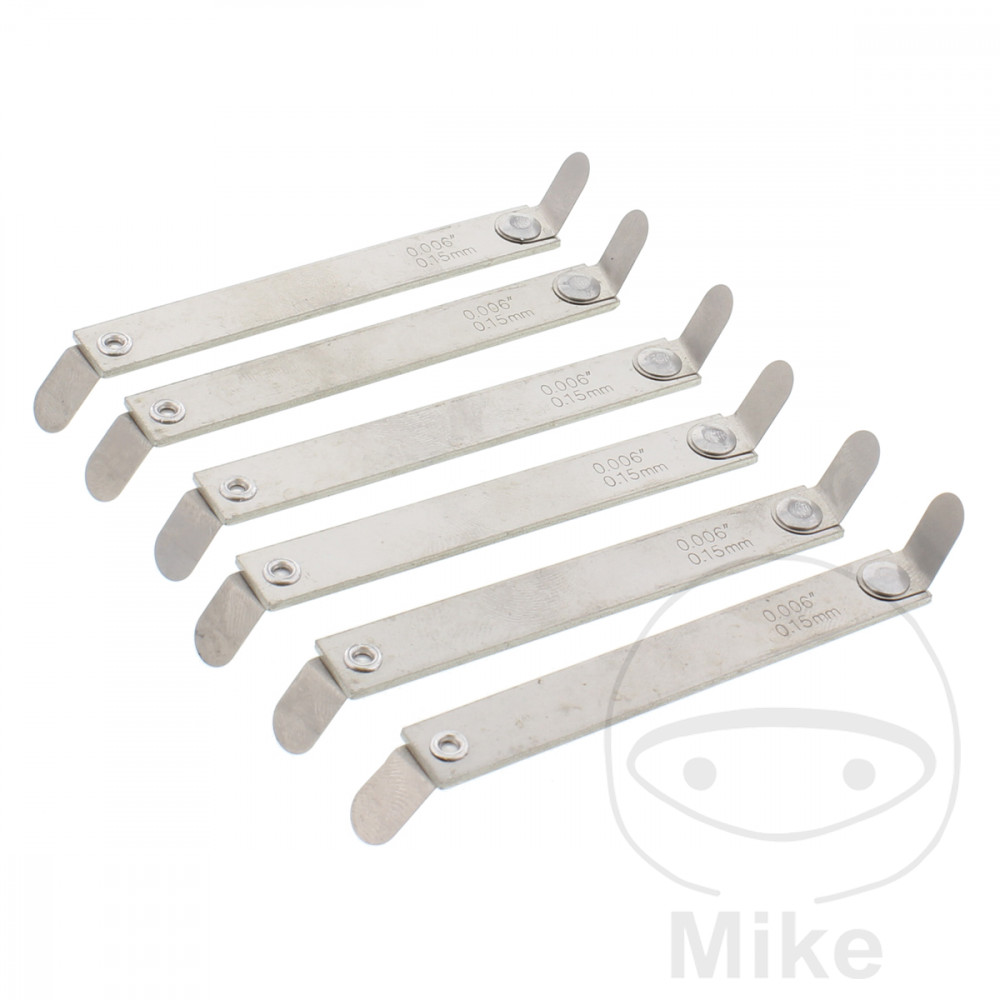 JMP feeler gauges (metric and imperial) 6-piece 0.15/0.20 mm