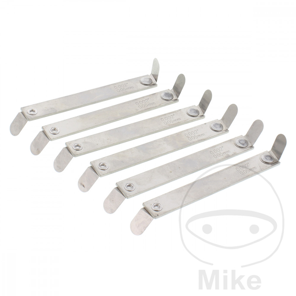 JMP feeler gauges (metric and imperial) 6-piece 0.05/0.08 mm