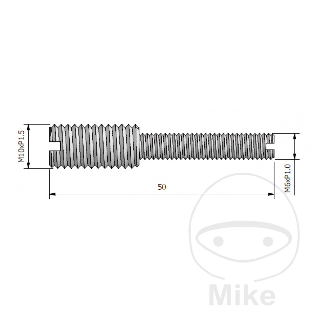 JMP pin M6X1.00 mm