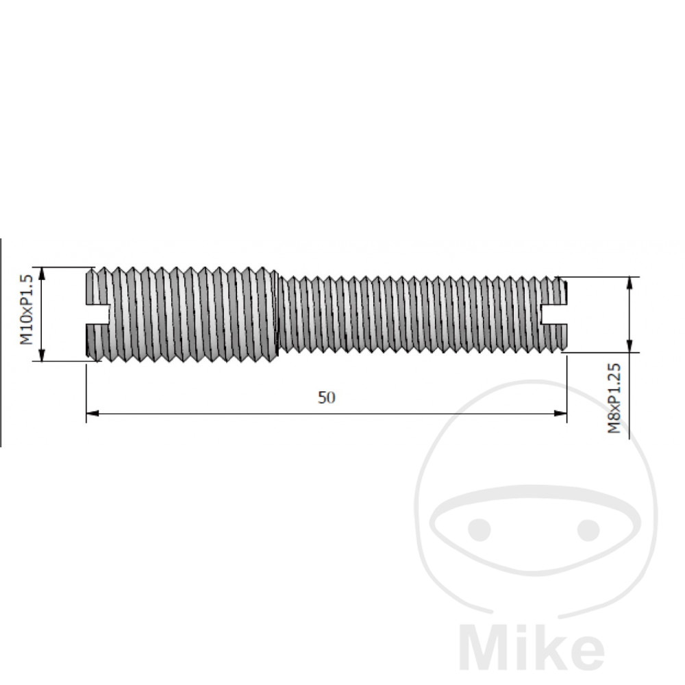 JMP pin M8X1.25 mm