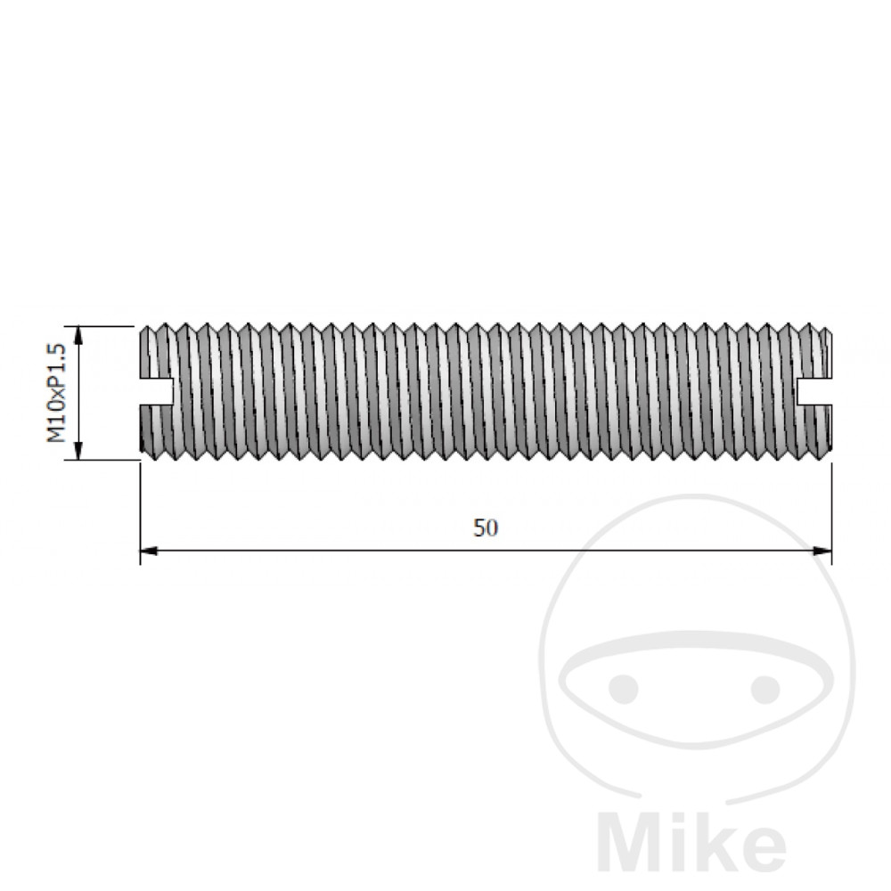JMP pin M10X1.50 mm