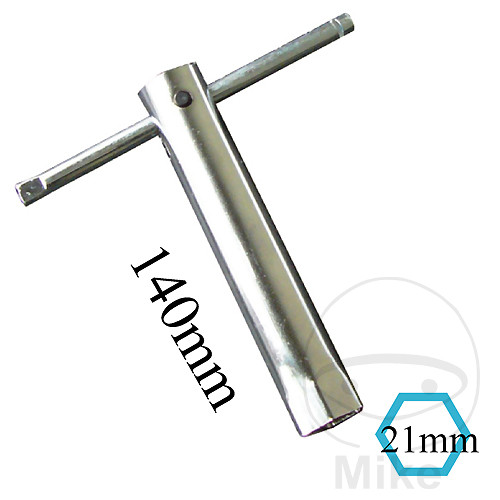 JMP spark plug wrench 140mm SW21 with side handle