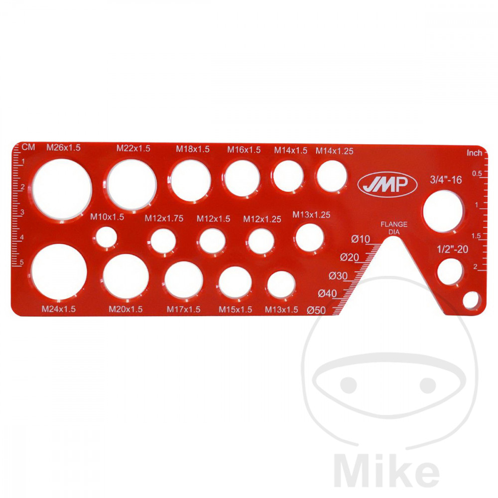 JMP measuring template metric/inch
