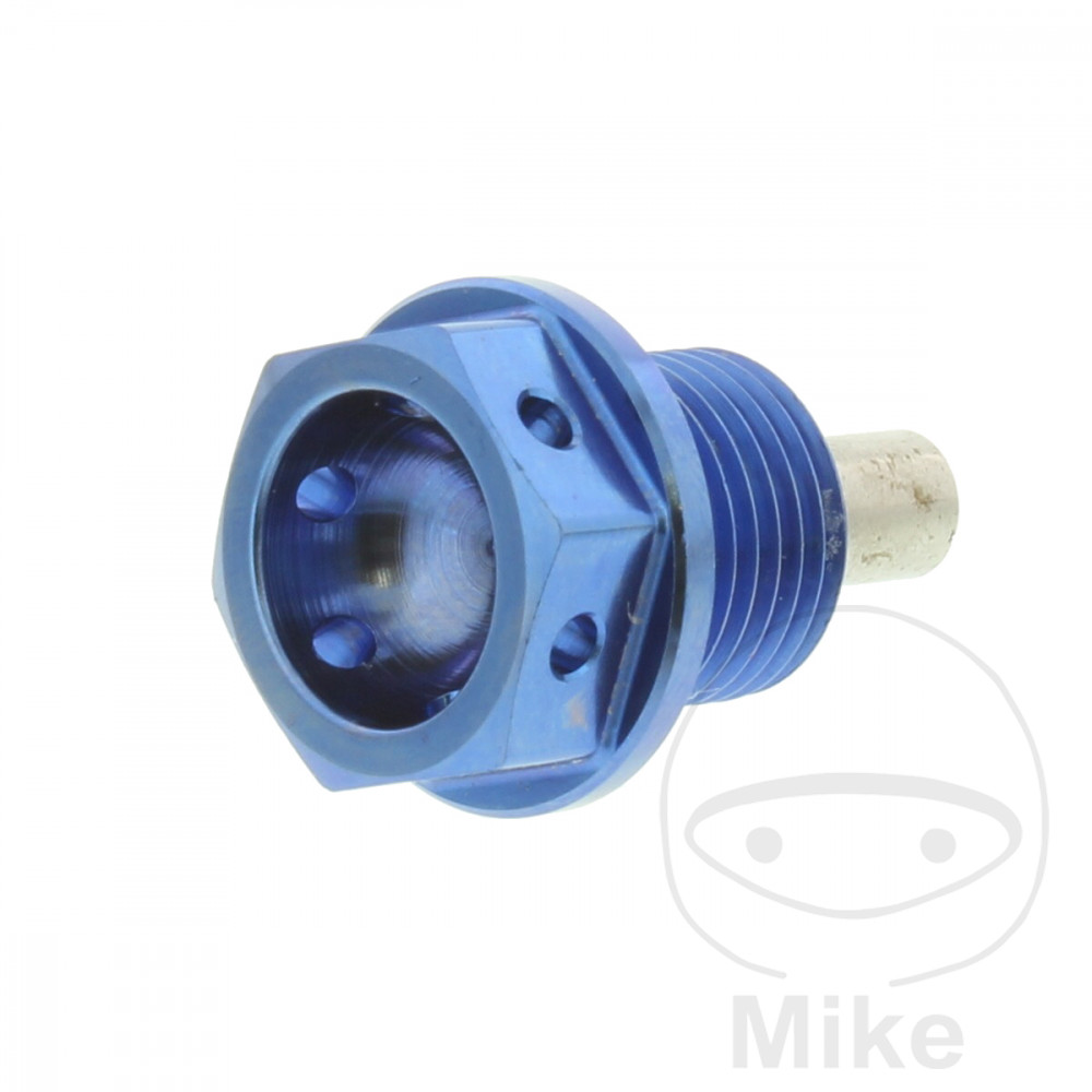 Levně JMP magnetický olejový výpustný šroub PROšroub M14X1.25 mm 12 mm Titan modrý AJP PR7 650 18-20, PR7 650 EURO5 21-24, PR7 650 GOLD EDITION EURO5 24,