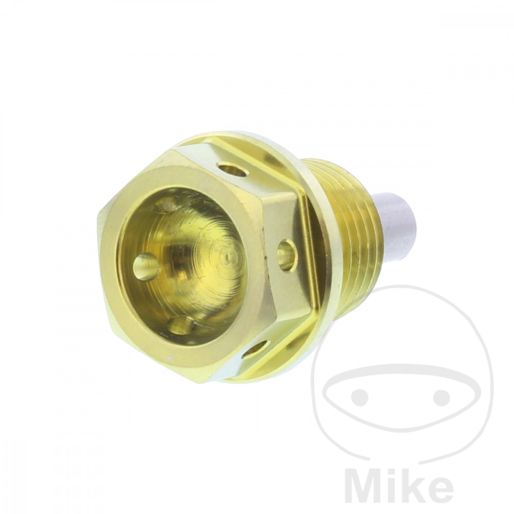 JMP šroub výpust oleje MAG BO M14X1.25 mm 12 mm Titan gold AJP PR7 650 18-20, PR7 650  EURO5 21-24, PR7 650 GOLD EDITION EURO5 24, CAGIVA NAVIGATOR 1000  GUSSRAD 00-01, NAVIGATOR 1000  KOLO S VÝPLETEM 02-05, NAVIGATOR 1000  LITÁ KOLA 02-05, NAVIGATOR 1000