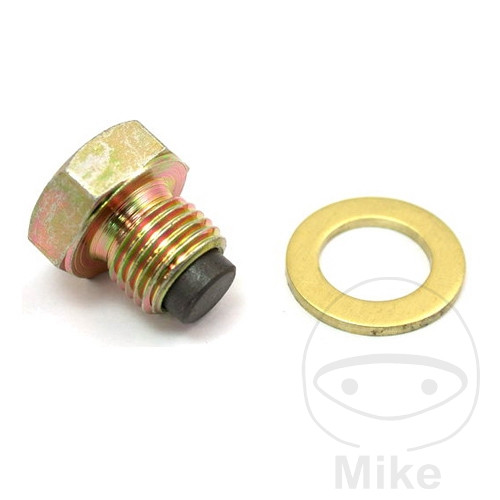 JMP magnetický olejový výpustný šroub M12X1.25 s těsnícím kroužkem ARCTIC CAT/TEXTRON DVX 400  2WD 04-08, BETA RE 125 10-17, RR 125 AC 4T ENDURO 10-17, CAGIVA RAPTOR 650 01-04, V-RAPTOR 650 01-05, CFMOTO CF 500 ATLAS 4X2 11-12, CF 500 ATLAS 4X4 09-15...