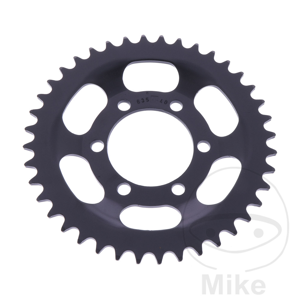 Esjot rozeta 40Z pro řetěz 415 černá vnitřní průměr 058 rozteč děr 072 ZÜNDAPP C 50 SPORT 76-78, CX 25 82-84, HAI 25 25 80-82, ZD 20 25 76-80, ZD 25 25 TS 78-79, ZD 40 50 76-81, ZD 50 25 TS 79-80...