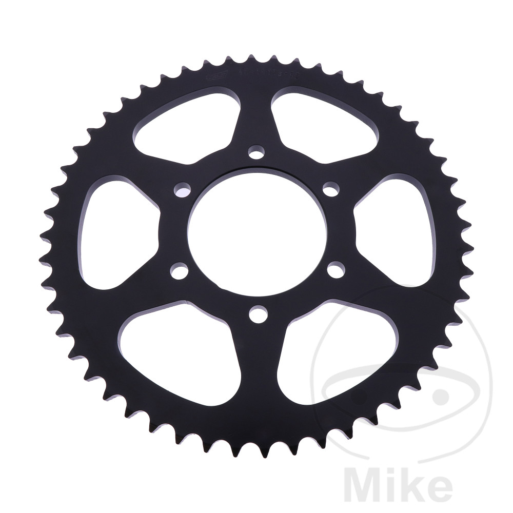 Esjot rozeta 52Z pro řetěz 428 černá vnitřní průměr 068 rozteč děr 086 SWM SM 125 R  ABS 21-24, SM 125 R  ABS EURO5 25, SM 125 R  ABS EURO5+ 25, VOGE R 125 BRIVIDO ABS EURO5 23-24, R 125 BRIVIDO ABS EURO5+ 25
