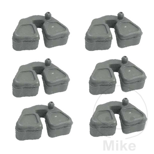 JMP tlumič rázů sada obsah 6 ks. KAWASAKI H2 750 MACH 4 74-75, Z 900 76, Z1 900 73, Z1A 900 74, Z1B 900 75
