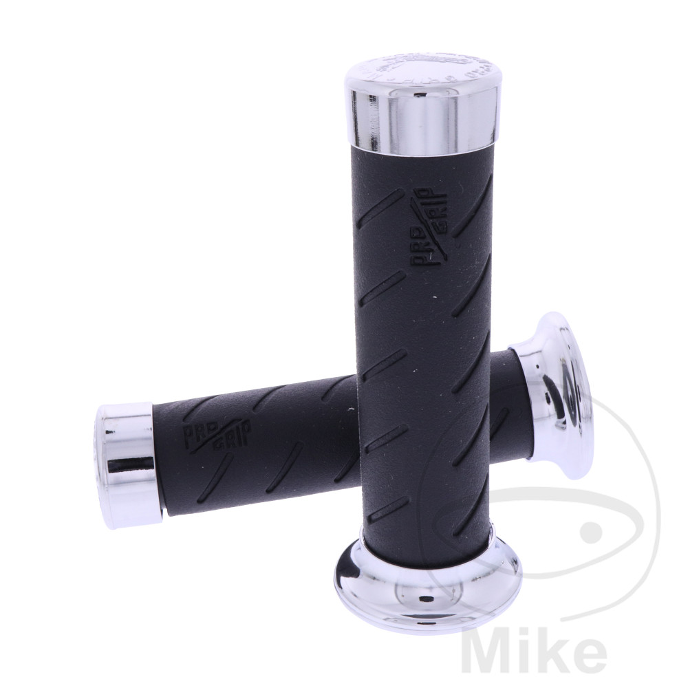 Levně ProGrip gumové rukojeti černé/chrom tloušťka 22 mm. délka 140MM zavřené