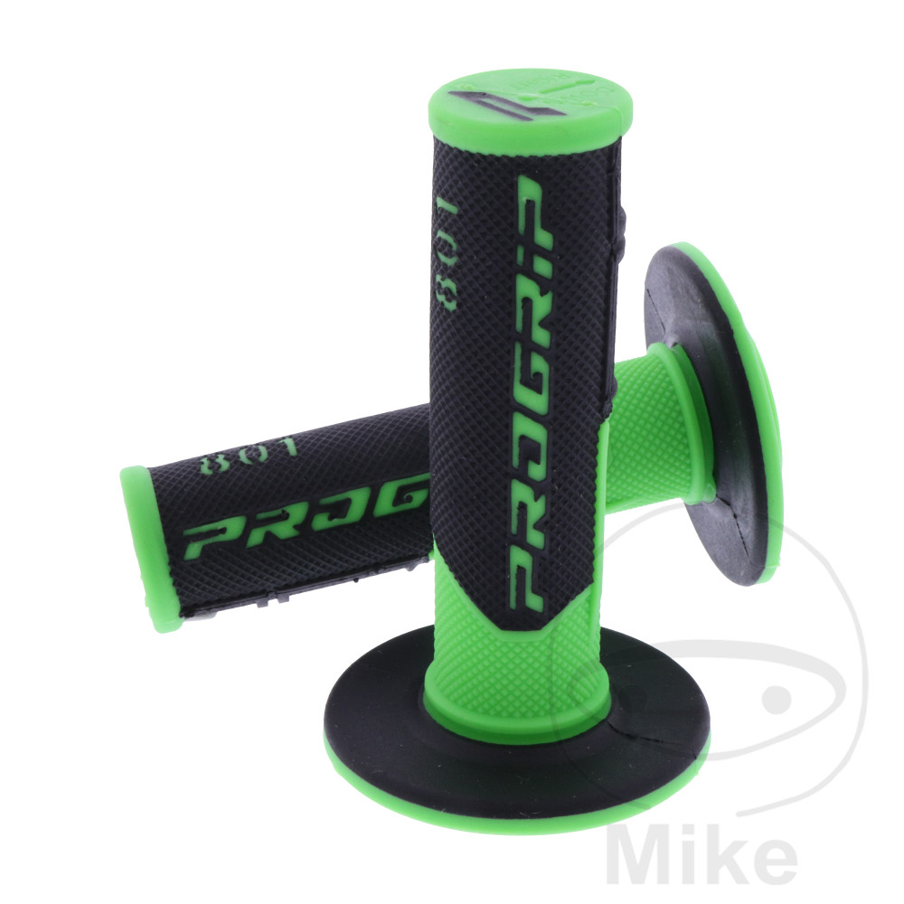 Levně ProGrip gumové rukojeti fluorescenční zelené/černé tloušťka 22/25 mm. délka 115MM zavřené