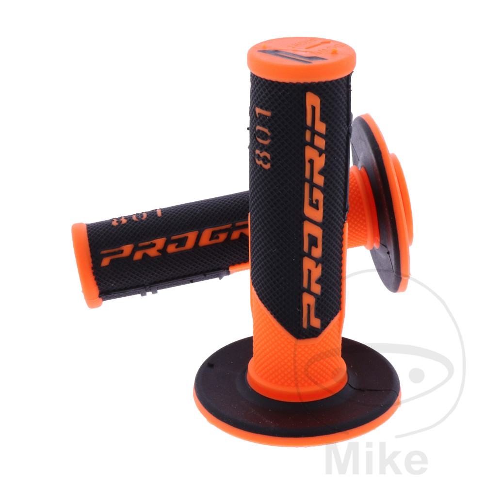 Levně ProGrip gumové rukojeti fluorescenční oranžové / černé tloušťka 22/25 mm. délka 115MM zavřené