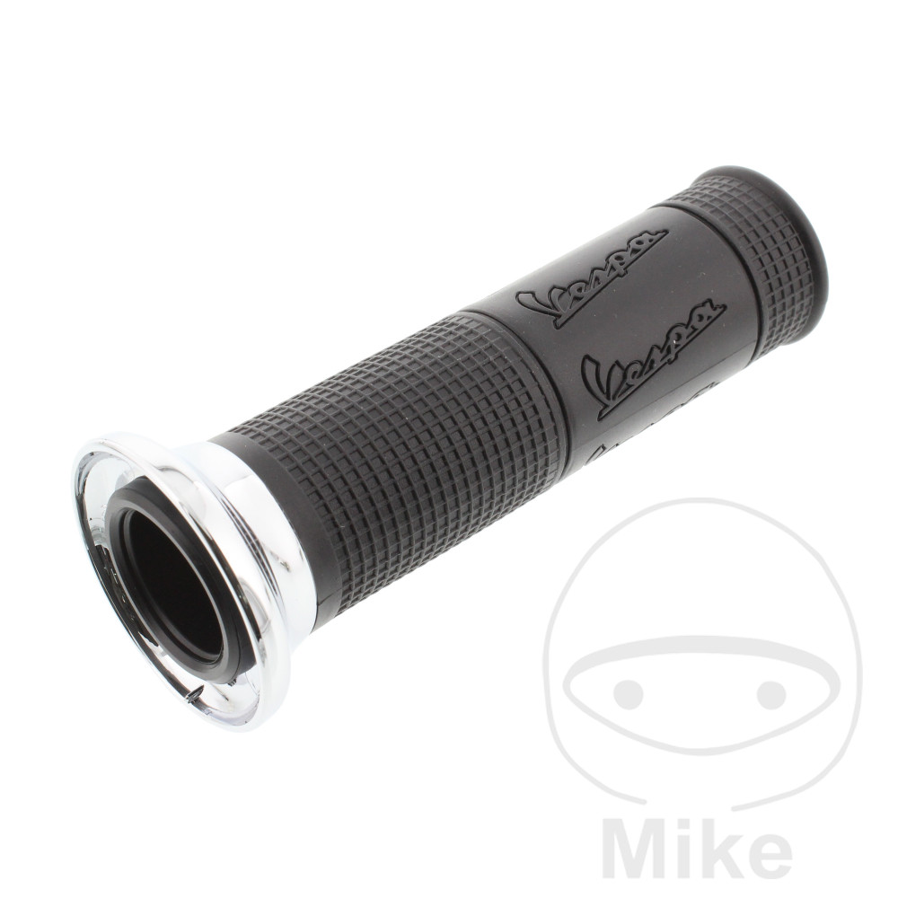 Levně Originální díl rukojeť černá/chrom pravý VESPA 100 100 SPORT 83-87, ET3 125 PRIMAVERA 76-83, N 50 SPEZIAL (V50 SPEZIAL) 69-72, N 50 SPEZIAL 2 BLINKR