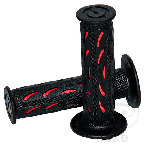 Levně ProGrip gumové rukojeti černé/červené tloušťka 22 mm. délka 125 mm zavřené