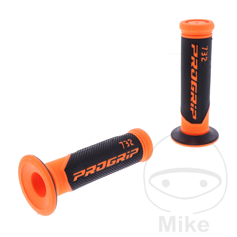 Levně ProGrip gumové rukojeti černé/oranžové tloušťka 22/25 mm. délka 125 mm zavřené