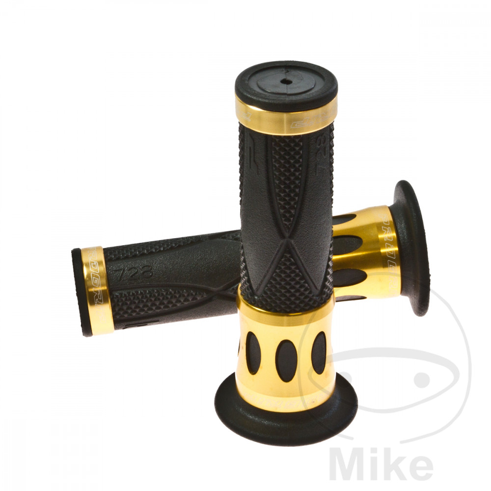 ProGrip gumové rukojeti černé/zlatý hliník tloušťka 22 mm. délka 122MM zavřené